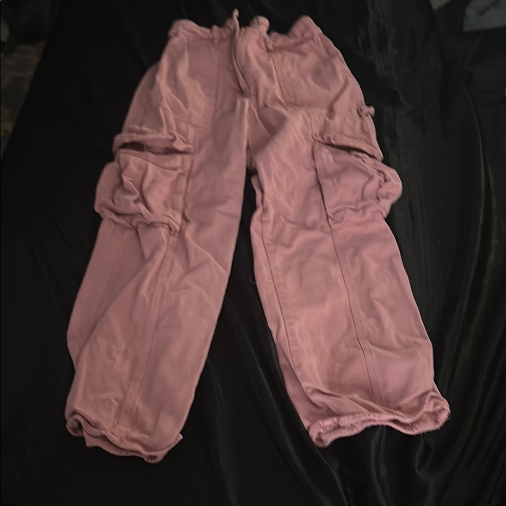 Women's Pink Cargo Pants